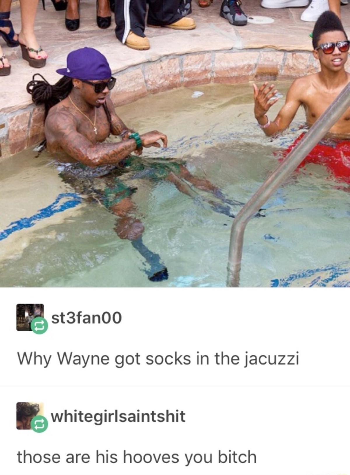 Lil wayne socks jacuzzi