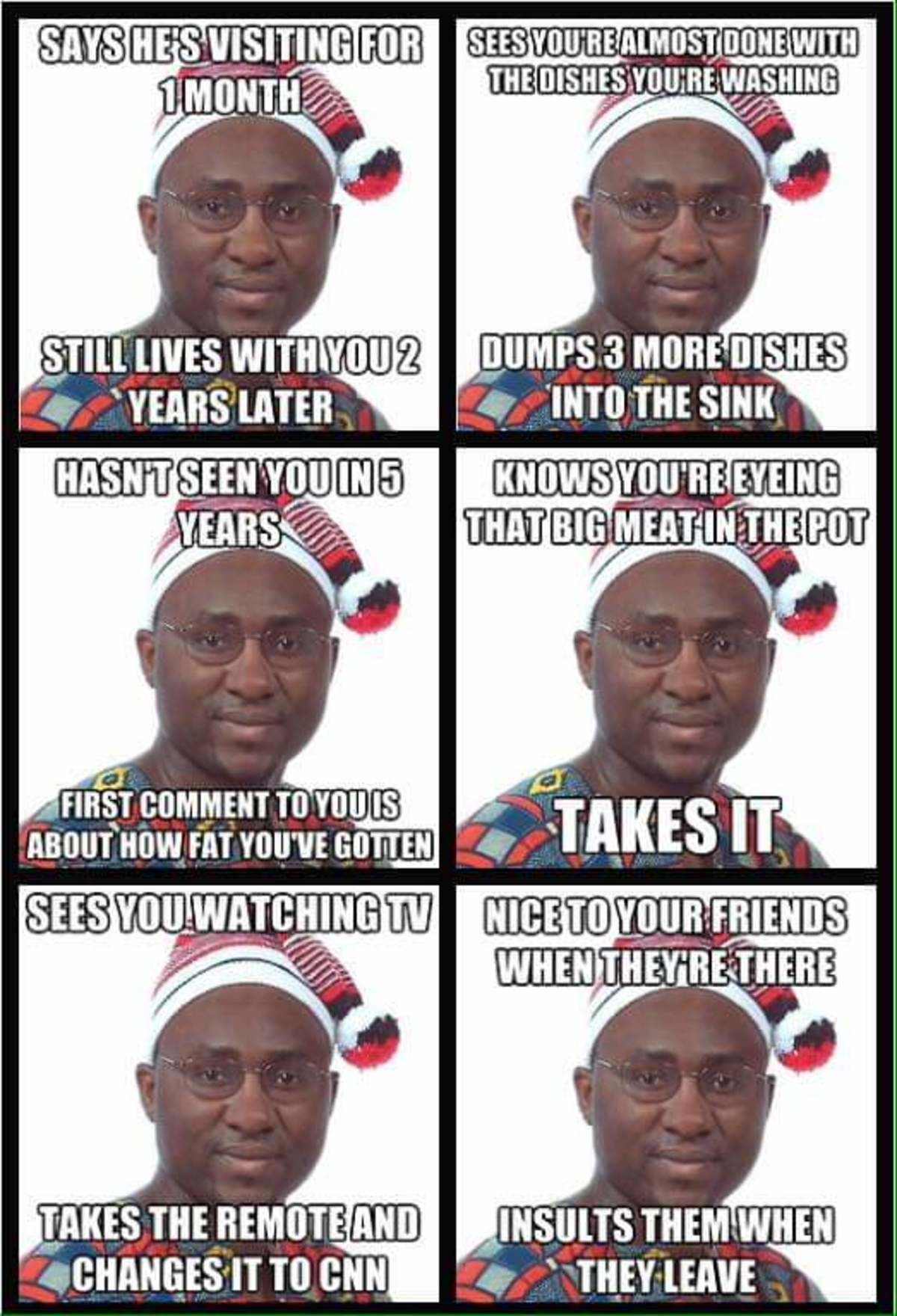 African Uncle Meme. .. You're black