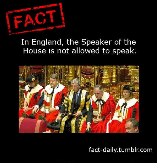 Americans should have this. . In England, the Speaker of the House is not allowed to speak. tumber. eem. The Speaker presides over the House's debates, determining which members may speak. The Speaker is also responsible for maintaining order during debate, and may