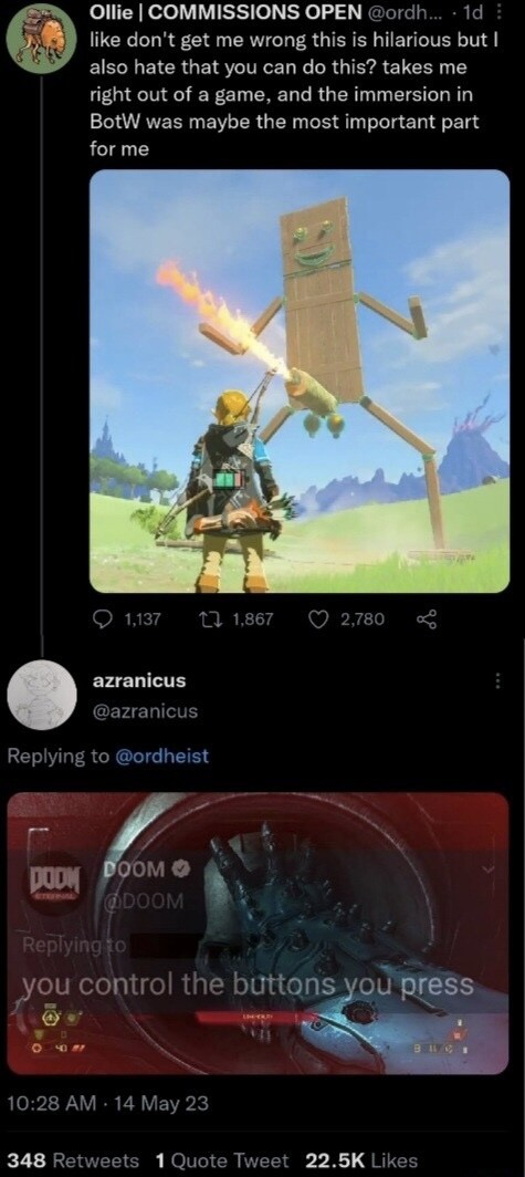 At least it’s not a Korok crucifixion. .. Some people refuse to understand this.