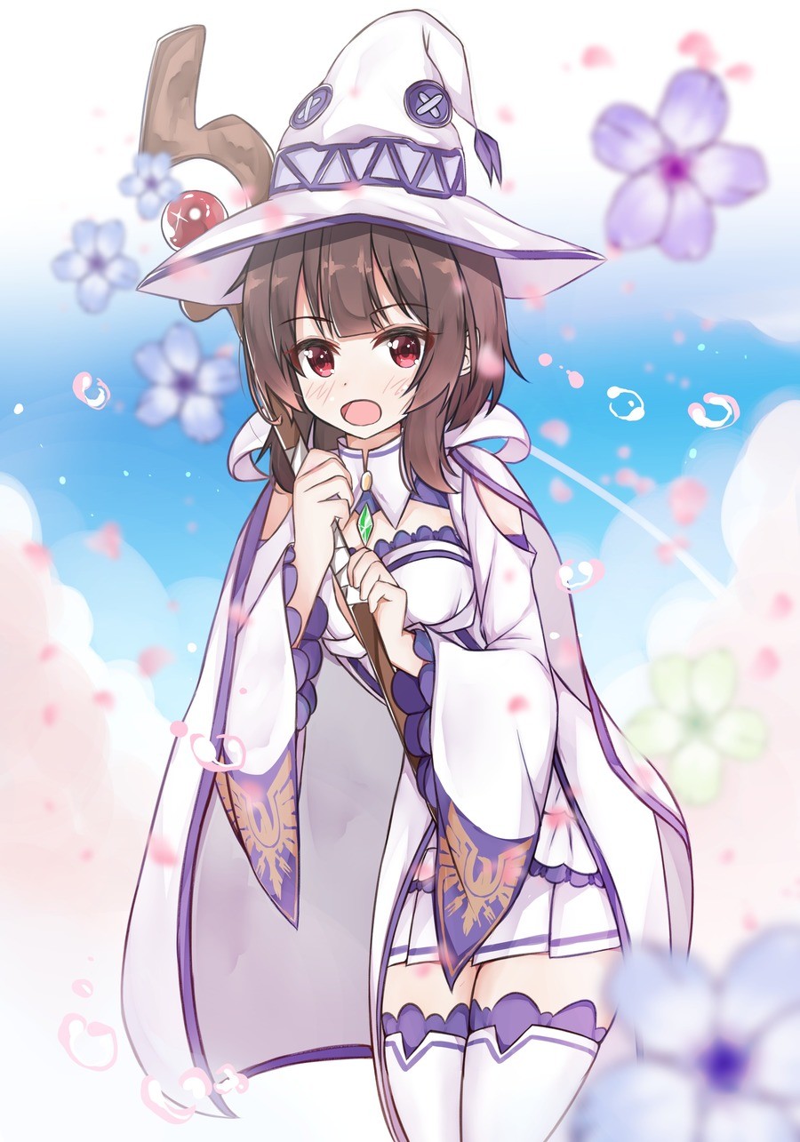 Daily Megu - 1050: White Magemin. join list: DailySplosion (851 subs)Mention History Source: .. Fun fact: Emilia from re:zero has the same voice actress as Megumin. Maybe that's why the emilia outfit