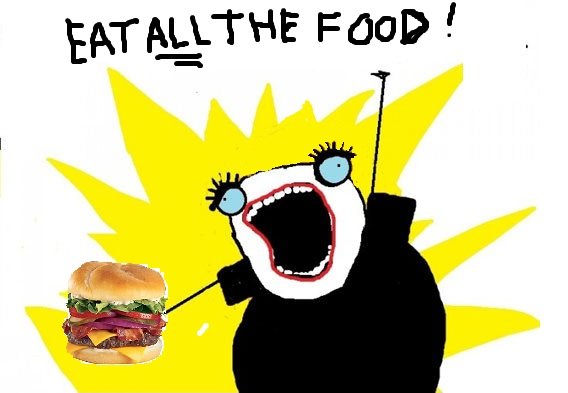 Eat all the food!. .