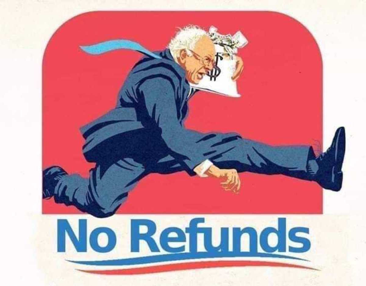 Sanders took the money and ran