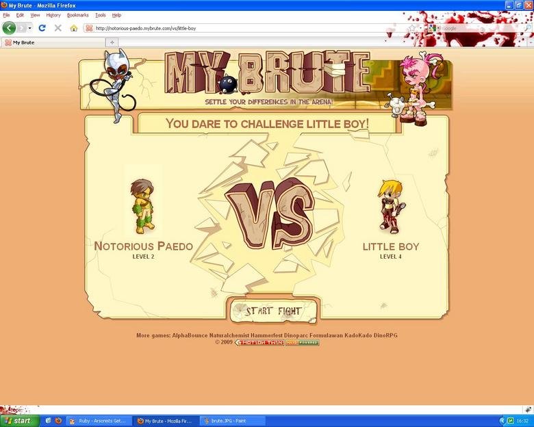 MyBrute Paedo. LOL.