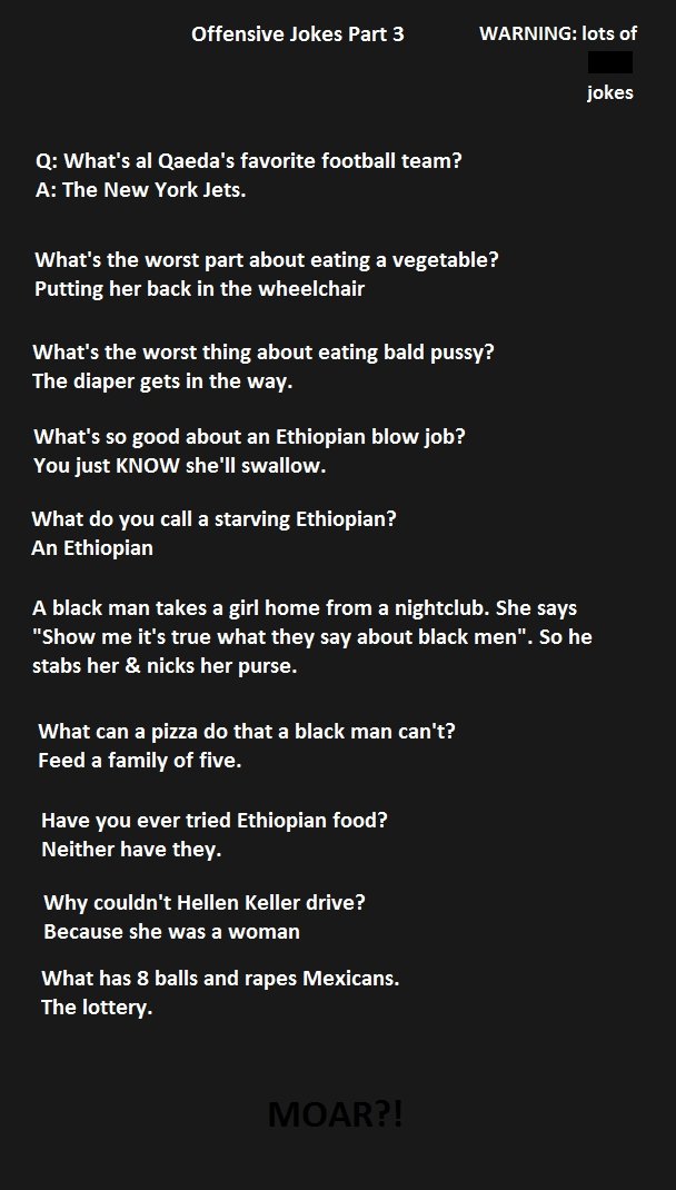 Offensive Jokes pt. 3