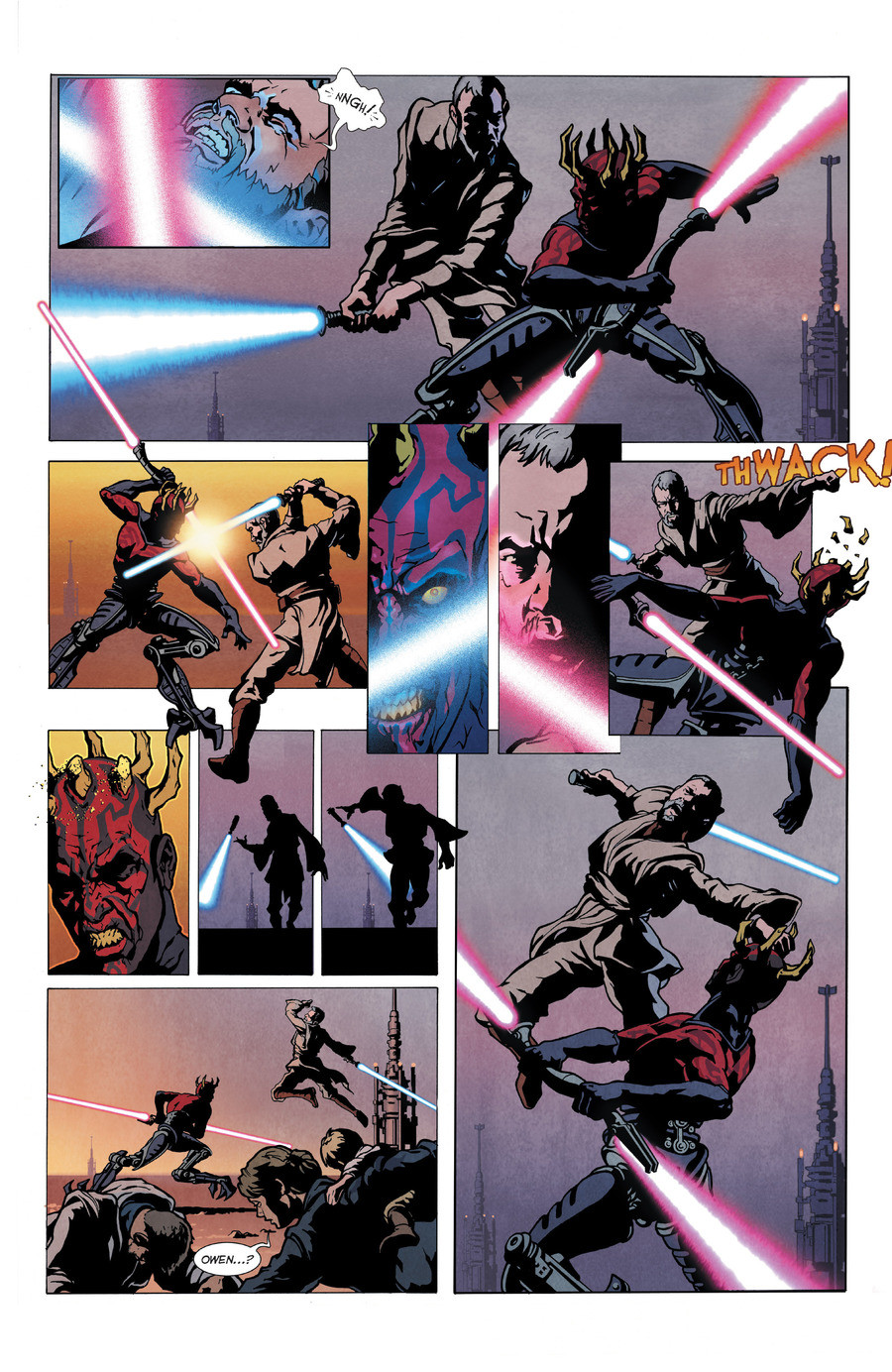 Old Wounds. Source is Star Wars Visionaries. join list: StarWars (4 subs)Mention History .. Is this cannon? If so, it would be pretty anti-climatic for someone like maul to just die after like 5 pages of a comic. Pretty sure this comic was made specifi