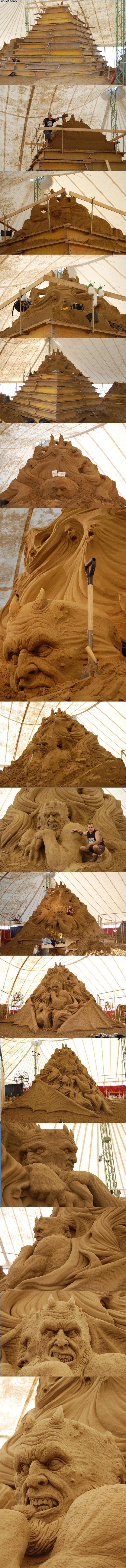 pimp sand castle. .. someone give this man a medal!