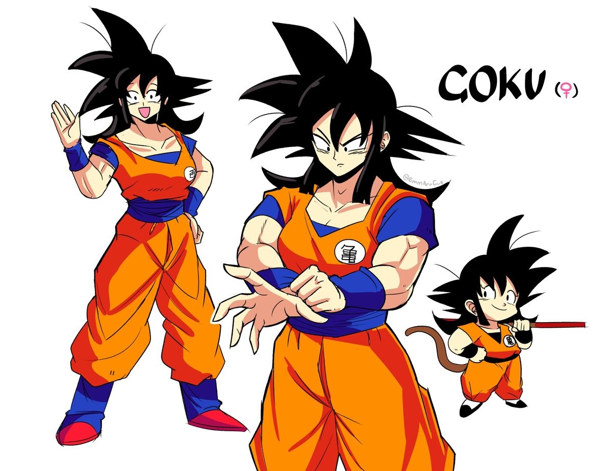 Teleports Into Your House To Spar At 5AM. .. Why is some of her hair cut? The whole Goku hairstyle is supposed to be wild, and this kinda still fits within that, except for that chi-chi ass cut right here.