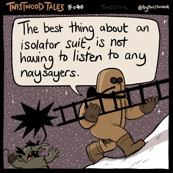 Twistwood Tales 40 - Moon Man. .. This comic reads like &quot;The best thing about making meatballs is knowing dont know how to.