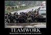 Theres no i in teamwork only retardness